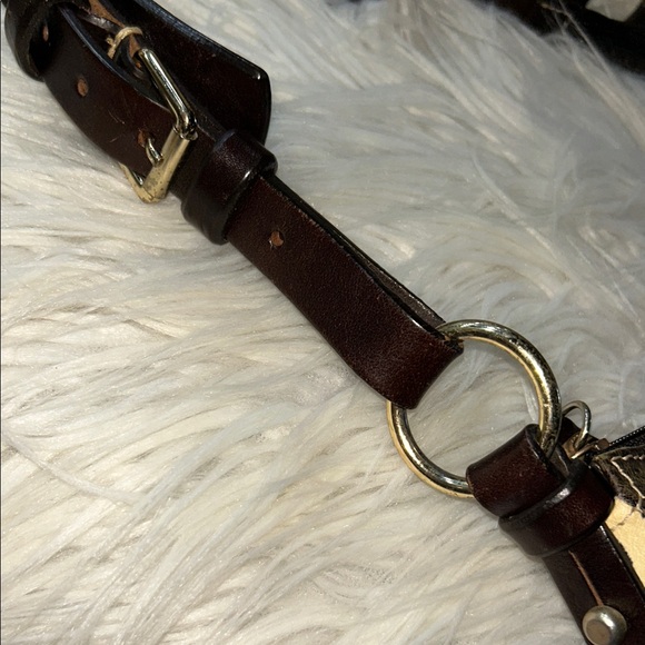 Dooney & Bourke Brown and Tan Giraffe Print Hobo Bag  With Matching Wallet - Picture 8 of 16